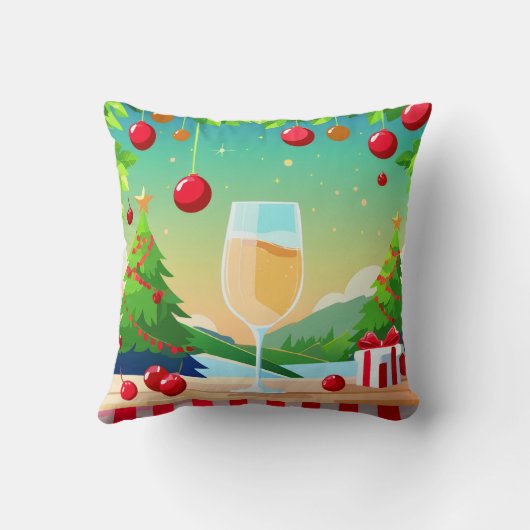Reversible Christmas Love Pillow  クッション (裏面)
