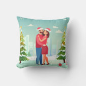 Reversible Christmas Love Pillow  クッション (正面)