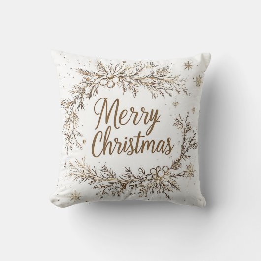 Reversible Christmas & New Year Pillow クッション (正面)