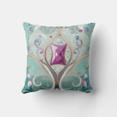 Reversible Gem Boho Pillow  クッション (裏面)