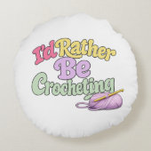 Reversible Knitting Crochet Round Pillow ラウンドクッション (裏面)