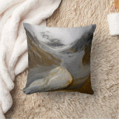Reversible Mystic Mountain Scenery Pillow クッション (ブランケット)