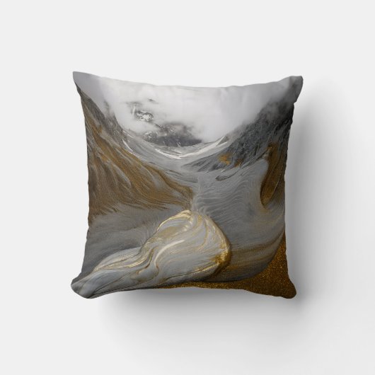 Reversible Mystic Mountain Scenery Pillow  クッション (正面)