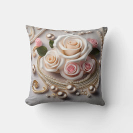 Reversible Rose & Pearl Pillow  クッション