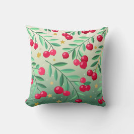 Reversible Seasonal Cherry Tree & Cardinal Pillow  クッション