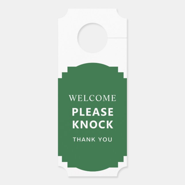 ReversibleTicketシンプルへようこそ ドアノブサイン (裏面)