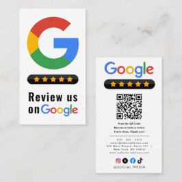 Review Google Review QR Code Google Ratings 名刺