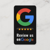 Review Google Review QR Code Google Ratings 名刺 (正面)