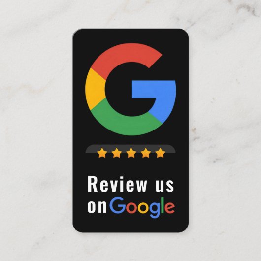 Review Google Review QR Code Google Ratings 名刺 (正面)