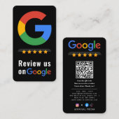 Review Google Review QR Code Google Ratings 名刺 (正面/裏面)