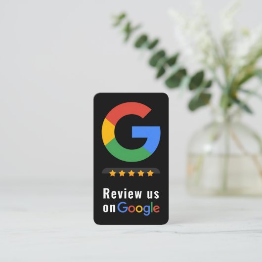 Review Google Review QR Code Google Ratings 名刺 (スタンド正面)