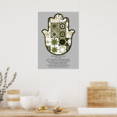 Revisited Khamsa Hand Poster Design 1 Owner ポスター (キッチン)