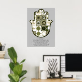 Revisited Khamsa Hand Poster Design 1 Renter ポスター (ホームオフィス)