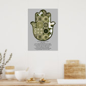 Revisited Khamsa Hand Poster Design 2 Owner ポスター (キッチン)
