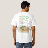 Revlonは繁栄するために食事します Tシャツ (裏面フル)