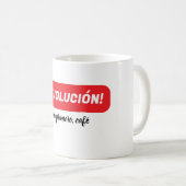 ¡Revolución! pero primero, café novelty coffee mug コーヒーマグカップ (正面右)