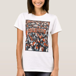 "Revolution" グラフィックTシャツ Tシャツ