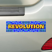 REVOLUTION ( you may change the word ) バンパーステッカー (車上)
