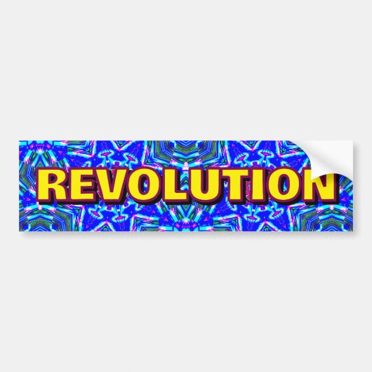 REVOLUTION ( you may change the word ) バンパーステッカー (正面)