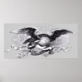Revolutionary War Eagle Print ポスター (正面)