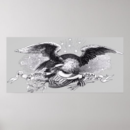 Revolutionary War Eagle Print ポスター (正面)