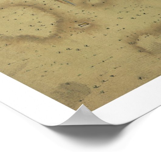 Revolutionary War Map - 1775 ポスター (角)