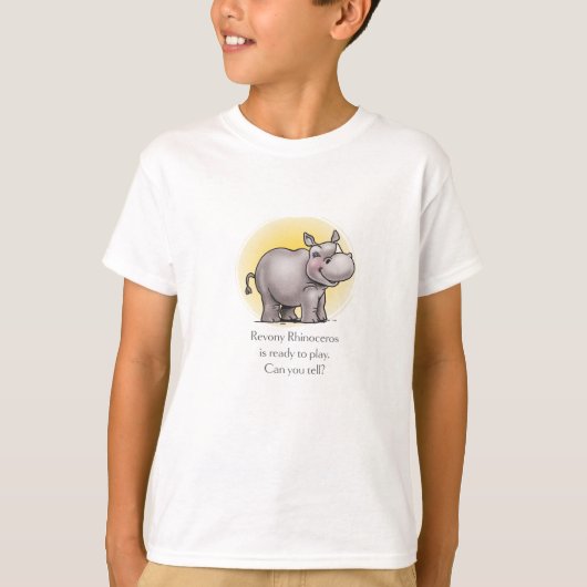 Revony Rhinoceros子供用Tシャツ Tシャツ (正面)