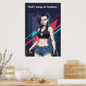 Revy – Black Lagoon Motivation Poster | Anime ポスター (キッチン)