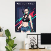 Revy – Black Lagoon Motivation Poster | Anime ポスター (ホームオフィス)