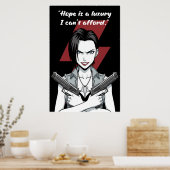 Revy – Hope Is a Luxury Quote Poster | Anime Wall ポスター (キッチン)