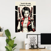 Revy – Lead Is the Only Language Quote Poster ポスター (ホームオフィス)