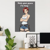 Revy – Make Your Peace Quote Poster | Anime Wall ポスター (ホームオフィス)