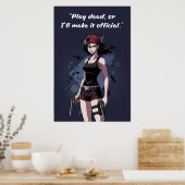 Revy – Play Dead Quote Poster | Anime Wall Art ポスター (キッチン)