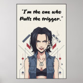 Revy – Pulls the Trigger Quote Poster | Anime Wall ポスター (正面)