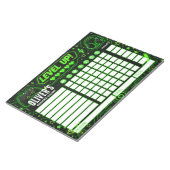 Reward Chart Gamer Personalised Chart ノートパッド (アングル)