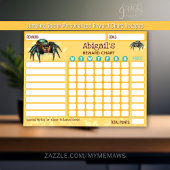 Reward Chart Jumping Spider Personalized Chores ノートパッド