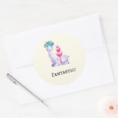 Reward good job for Teachers stickers ラウンドシール (封筒)