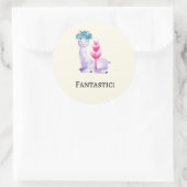 Reward good job for Teachers stickers ラウンドシール (バッグ)