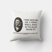 Reward Of A Thing Well Done Have Done It Emerson クッション (裏面)