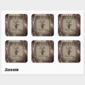 Reward Western Poster スクエアシール (シート)