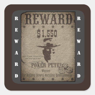 Reward Western Poster スクエアシール