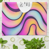  Rewarding Life Abstract Personalized  キッチンタオル (折り畳み)