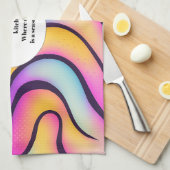  Rewarding Life Abstract Personalized  キッチンタオル (四つ折り)