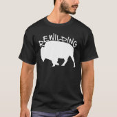 rewilding wisent bison tシャツ (正面)