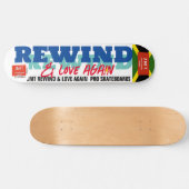 REWIND & LOVE AGAIN 8 1/4" スケートボードデッキ (横)