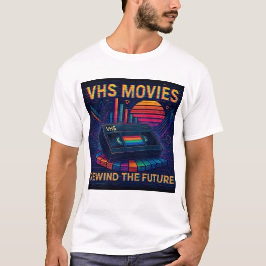 Rewind the Future VHS Tシャツ (正面)