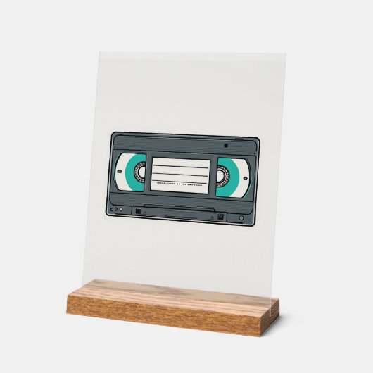 Rewind to the Future: The VHS Legacy アクリルサイン (傾斜)