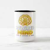 Rewired Mind ロゴ マグカップ - ブラック コーヒーマグ (中央)