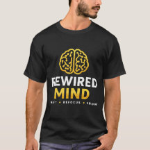 Rewired Mind ロゴTシャツ — ブラック 自信とマインドセット