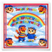 Rex and a rainbow 6 x 6 desk print individual earl フォトプリント            (正面)